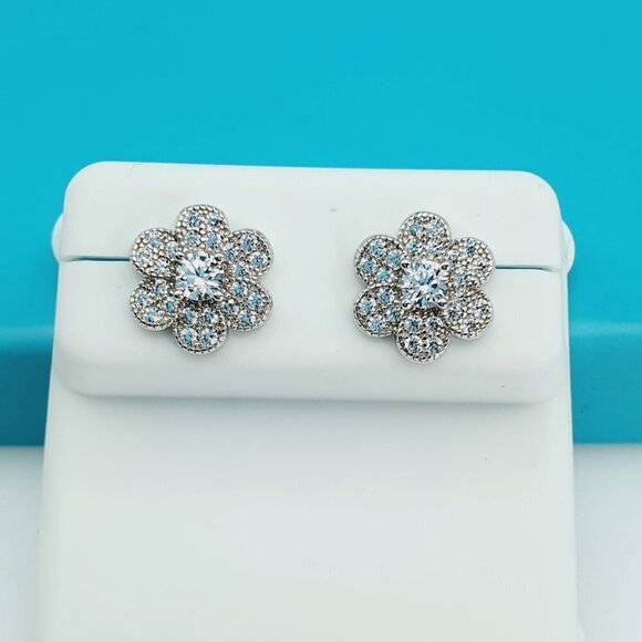 "925 Sterling Silver CZ Beautiful Earrings for Women, 1USPAR4245   eta - Picture 1 of 11